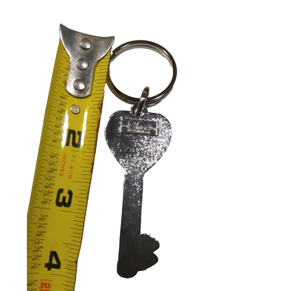 Islamorada Florida Silver Tone Key Keychain - Picture 6 of 6